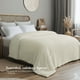 thumbnail image 5 of Cobija King Size Afelpada Dreamlab Flannel de Rayas Ultra Suave | Blanket Cobertor Polar Invierno para Cama o Manta para Sofa | Frazada Calientita, Hipoalergénica | Colcha Marfil, 5 of 7