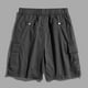 thumbnail image 3 of pstuiky Pantalones cortos para hombre, Pantalones cortos cargo para hombre, para correr, con múltiples bolsillos, cintura elástica, de algodón, para senderismo., 3 of 3