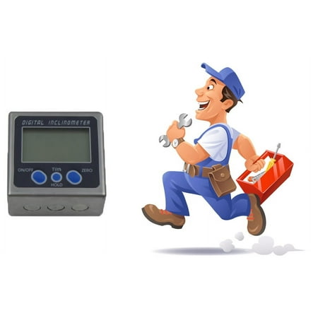 

INTBUYING Small Magnetic Metal Shell Inclinometer Construction Furniture Tool