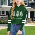 thumbnail image 4 of Christmas Hoodie Christmas Patterns Long Sleeve Pullover Tops with Pocket Oversized Hoodies Holiday Sweater 8-9 Years, 4 of 4