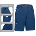 thumbnail image 7 of Little Donkey Andy Women's 10 Inches Quick Dry Hiking Cargo Shorts Lightweight Bermuda Golf Shorts Outdoor Travel Dark Blue Size L, 7 of 7