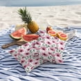 thumbnail image 6 of 2 Pack Outdoor Waterproof Throw Pillow Covers,Spring Pink Flower Poppy Decorative Square Pillow Case Patio Pillowcases for Chair Couch Sofa 16x16in, 6 of 9