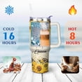 thumbnail image 3 of Bee 40 oz Tumbler with Handle and Straw Lid- 100% Leak Proof Travel Stainless Insulated Tumbler, Cup Holder Friendly, Perfect for Outdoor Travel, Car, and Sports, 3 of 6