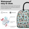 thumbnail image 3 of Lunch Bag Lunch Box for Women Reusable Insulated Lunch Bags,Water-Resistant Sushi Print Cooler Lunch Tote Bag, Large Capacity for Work Travel Picnic, 3 of 6