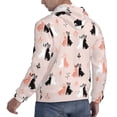 thumbnail image 6 of Naloa White And Black Rabbit Men's Casual Hooded Collar Drawstring Hoodies Pullover Sweatshirts Casual Long Sleeve Shirts-Small, 6 of 7