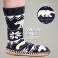 thumbnail image 6 of BambooMN Women's Knit Gripper Slipper Socks - Polar Bear - 1 Pair, 6 of 6