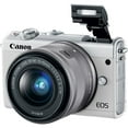 thumbnail image 2 of Canon EOS M100 Appareil Photo Numérique Sans Miroir avec Objectif 15-45 mm (Blanc), 2 of 3