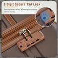 thumbnail image 5 of EUROCO 3 Piece Luggage Sets,Hardside Expandable Lightweight Suitcase with TSA Lock,Cosmetic Case and Spinner Wheels,Carry on Travel Luggage(20"/28"),Brown, 5 of 10