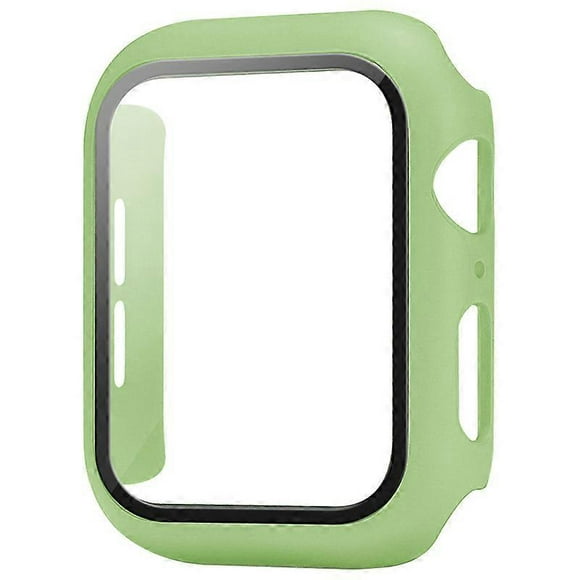 GreenCase Compatible with Apple Watch 44MM, 2 in 1 Protection PC Hardening Case and HD Tempered Glass Film for iwatch 44MM Accessory Screen Protector