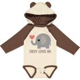 thumbnail image 3 of Inktastic Daddy Loves Me Boys or Girls Long Sleeve Baby Bodysuit, 3 of 5
