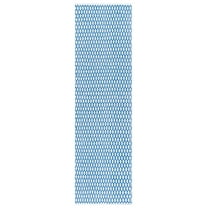 SAFAVIEH Montauk Crystal Geometric Cotton Runner Rug, Blue/Ivory, 2'3" x 7'