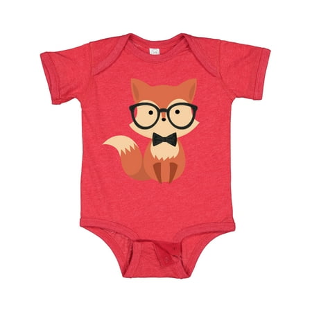 

Inktastic Cute Hipster Fox Gift Baby Boy or Baby Girl Bodysuit