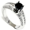 thumbnail image 2 of Pompeii 3ct Treated Black & White Accent Diamond Engagement Ring 14K White Gold (G/H,I1), 2 of 2