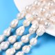 thumbnail image 1 of Natural Baroque Pearl Keshi Pearl Beads Strands Cultured Freshwater Pearl Round Seashell Color 10~24x9~13mm Hole: 0.6mm about 18~32pcs/strand 14.96~15.55 inch(38~39.5cm), 1 of 6