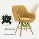 thumbnail image 5 of Silla Sillón FurnitureR Silla de Comedor Individual Giratoria 360° Amarillo, 5 of 9