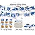 thumbnail image 2 of Suministros De Fiesta De La Universidad De Kentucky Para Regalo De Cumpleaños De Fútbol, ​​Pancarta Y Decoración Para Tartas (42 Piezas) (Kentucky Wildcats), 2 of 5