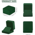 thumbnail image 2 of 2 Pieces Velvet Earring Gift Box, Small Jewelry Earring Storage Holder Display Boxes For Earring Stud Necklace, Jewelry Showcase With Stereo Display Cardboard (GREEN), 2 of 14