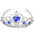 thumbnail image 4 of Girl's Tiara Rhinestone Decor Dress up Tiara Princess Crown with Princess Wand, 4 of 9