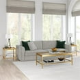 thumbnail image 4 of Evelyn&Zoe Alexis 45" Wide Rectangular Coffee Table, Brass, 4 of 8