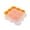 Orange, variant on ZOURIH Silicone Freezer Tray with Clip on Lid Perfect Food Storage Container for Homemade Food, Vegetable, Fruit Purees, and Breast Milk (9 Pcs 2 Ounce Sections),Orange