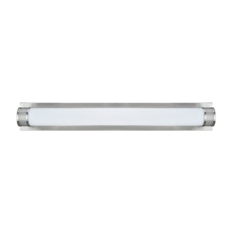 Bracket Contemporary Bathroom Light Aspen Creative 62051 Metal LED Bathroom Vanity Wall Light Fixture, 31