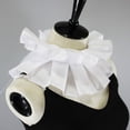 thumbnail image 4 of Minnieouse Cuello Falso Blanco Con Volantes De Doble Capa Confeccionado Con Poliéster | Moderno y elegante, fácil de combinar. Disfraces de disfraces, 4 of 6