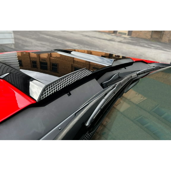 Chevy Silverado Trail Boss ZR2 Printed Rear Hood Scoop Vent Decals 2022-2026 Set of 2