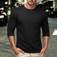 thumbnail image 5 of SEROYE Long Sleeve T-Shirts Crew Neck Solid Casual Lightweight Breathable Pullover with Pocket Daily Sport Tops (XL, Black), 5 of 5