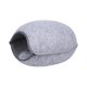 thumbnail image 5 of Cama de fieltro para gatos Salvador cueva con diseño de cremallera Gris claro, 5 of 10