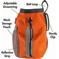 thumbnail image 4 of barkOutfitters Dog Treat Pouch - Dog Treat Training Pouch - Treat Bags for Dogs, Easily Carries Snacks and Pet Toys, Dog Puppy Food Container with Mesh Pocket, Professional Quality Pouch (Orange), 4 of 5