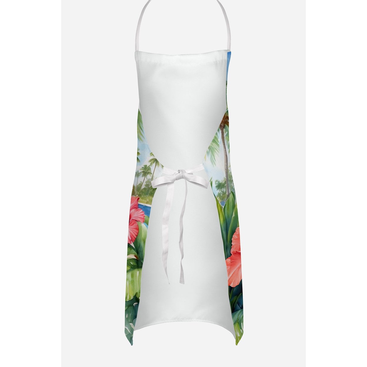 Brittany Spaniel Luau Apron 27 in x 30 in