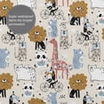 thumbnail image 3 of Rateoe Hand Drawn Animals Shower Curtain - Fancy Bathroom Shower Curtain Sets - Waterproof Shower Curtain with Hooks with 12 Plastic Hooks 72x72 Inches, 3 of 5
