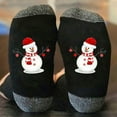 thumbnail image 2 of CYSFASHION Christmas Stockings for Women Ornaments Knitted 9 Inch Cozy Decorations Personalised Plush Cuff Santa Compression Socks Grey, 2 of 3