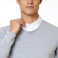 thumbnail image 4 of Camisa Hombre doble prenda confeccionada color Gris jaspe gris EG Incógnita 770161, 4 of 5