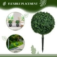 thumbnail image 4 of HOMCOM Set of 2 Artificial Boxwood Topiary Trees with Ground Stakes, 4 of 10