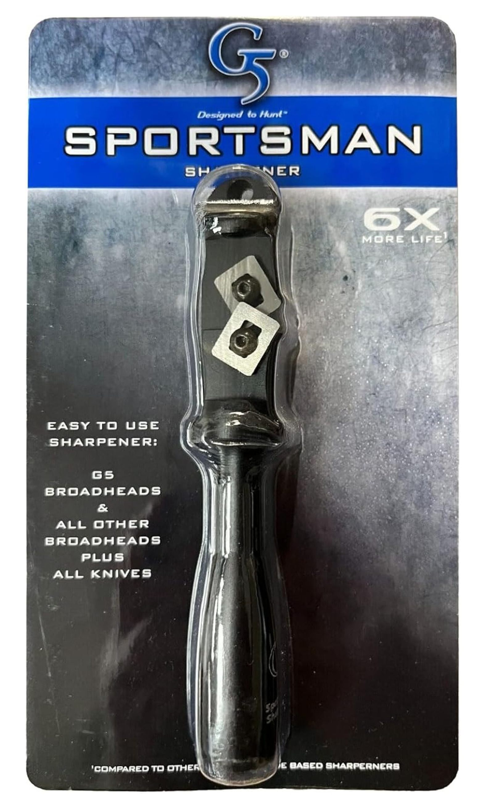 G5 Sportsman Sharpener - Archery Hunting Premium-Grade Carbide Universal Sharp Field Compact Sharpener for Broadheads, Knives