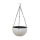 thumbnail image 1 of Maceta colgante con autorriego, diseño moderno, multifuncional, para jardinería. Blanco, 1 of 9