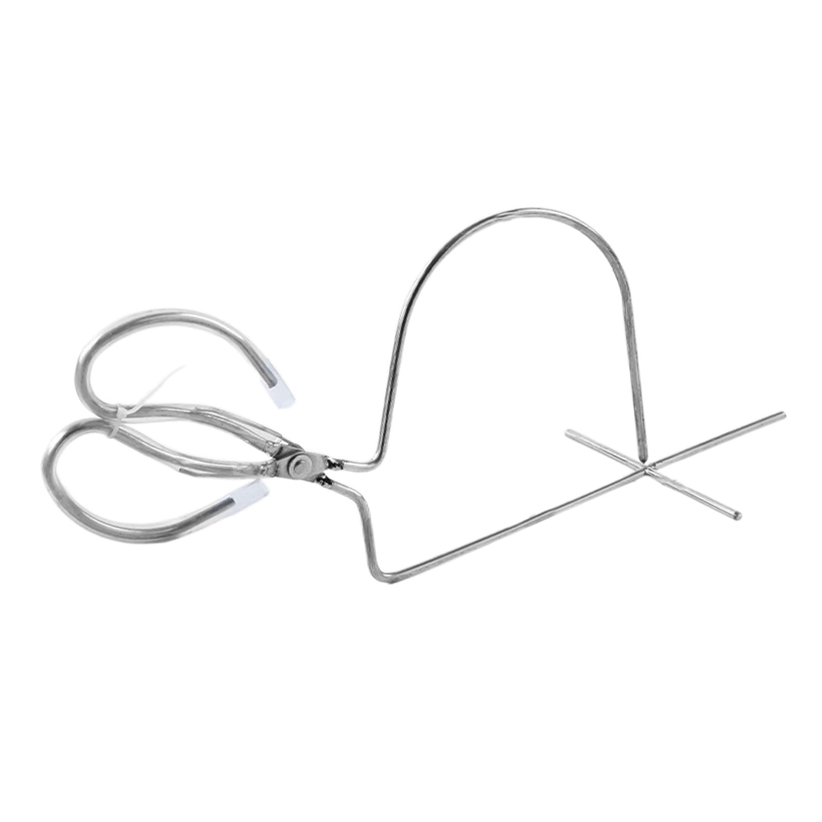 Milageto Dipping Pliers Glazing Tools, Enamel Clamp Ceramic Glazing Pliers Clay Sculpting Style C