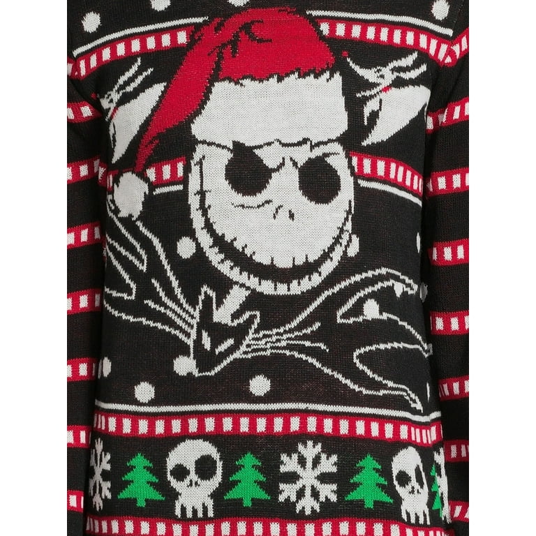 Disney Nightmare Before Christmas Men's Christmas Sweater with Long  Sleeves, Sizes S-3XL 