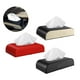 thumbnail image 2 of Sostenedor elegante de la caja de pañuelos de cuero de la PU del coche, dispensador Rectangular de la caja de papel de bombeo adecuado para los coches Negro Macarena caso de tejido de coche, 2 of 8