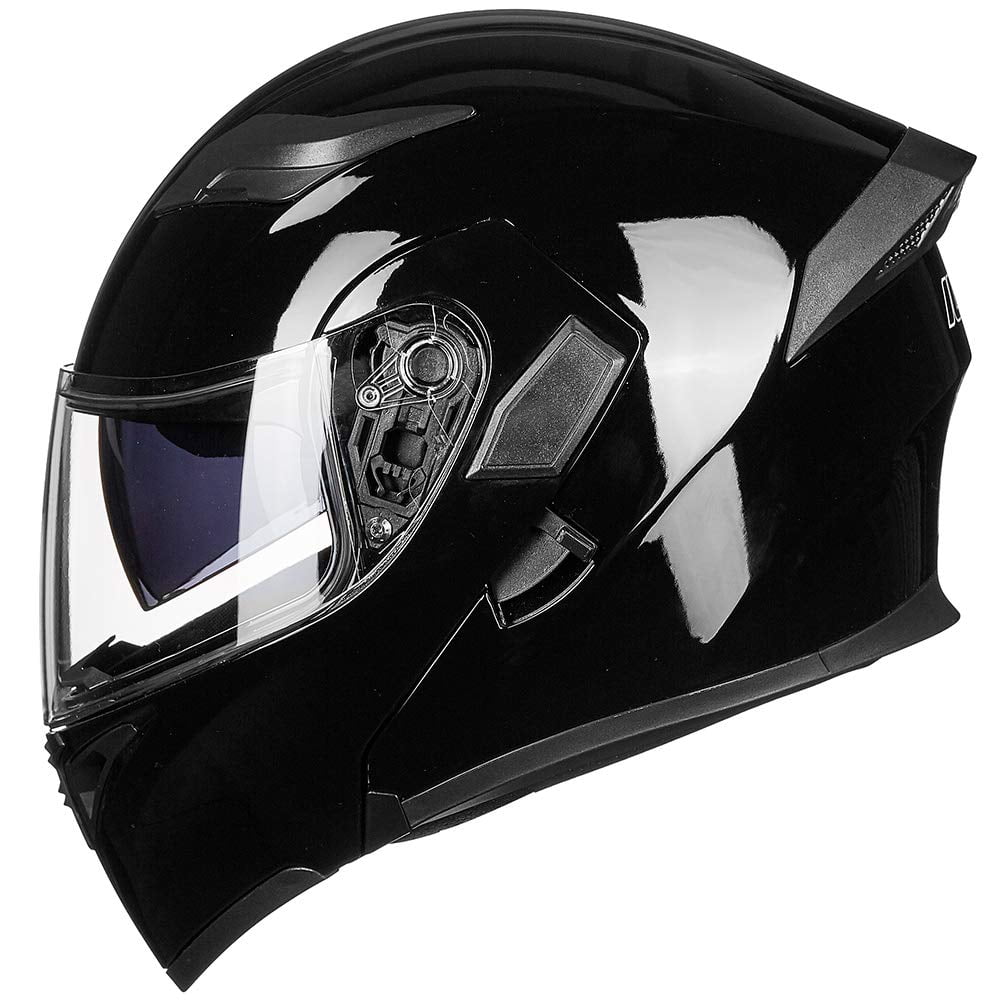 ILM Motorcycle Dual Visor Flip up Modular Full Face Helmet DOT Model 902/902L