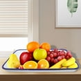 thumbnail image 5 of OUNONA Serving Tray Display Tray Enamel Tray Coffee Table Tray Bread Tray Appetizer Tray, 5 of 8
