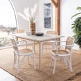 thumbnail image 2 of SAFAVIEH Keiko Nautical Solid Cane Dining Chair, White/Natural, 2 of 7