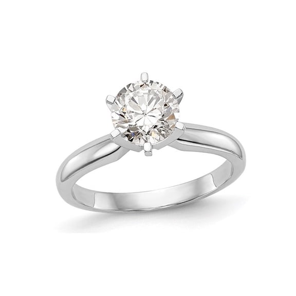 2.00 Carat (Ctw VS2-VS1, D-E-F) IGI Certified Lab-Grown Diamond Solitaire Engagement Ring 14K White Gold for Women