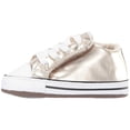 thumbnail image 2 of Converse Kids Chuck Taylor All Star Cribster Metallic Canvas - Mid (Infant/Toddler) Light Gold/Natural Ivory/White, 2 of 6