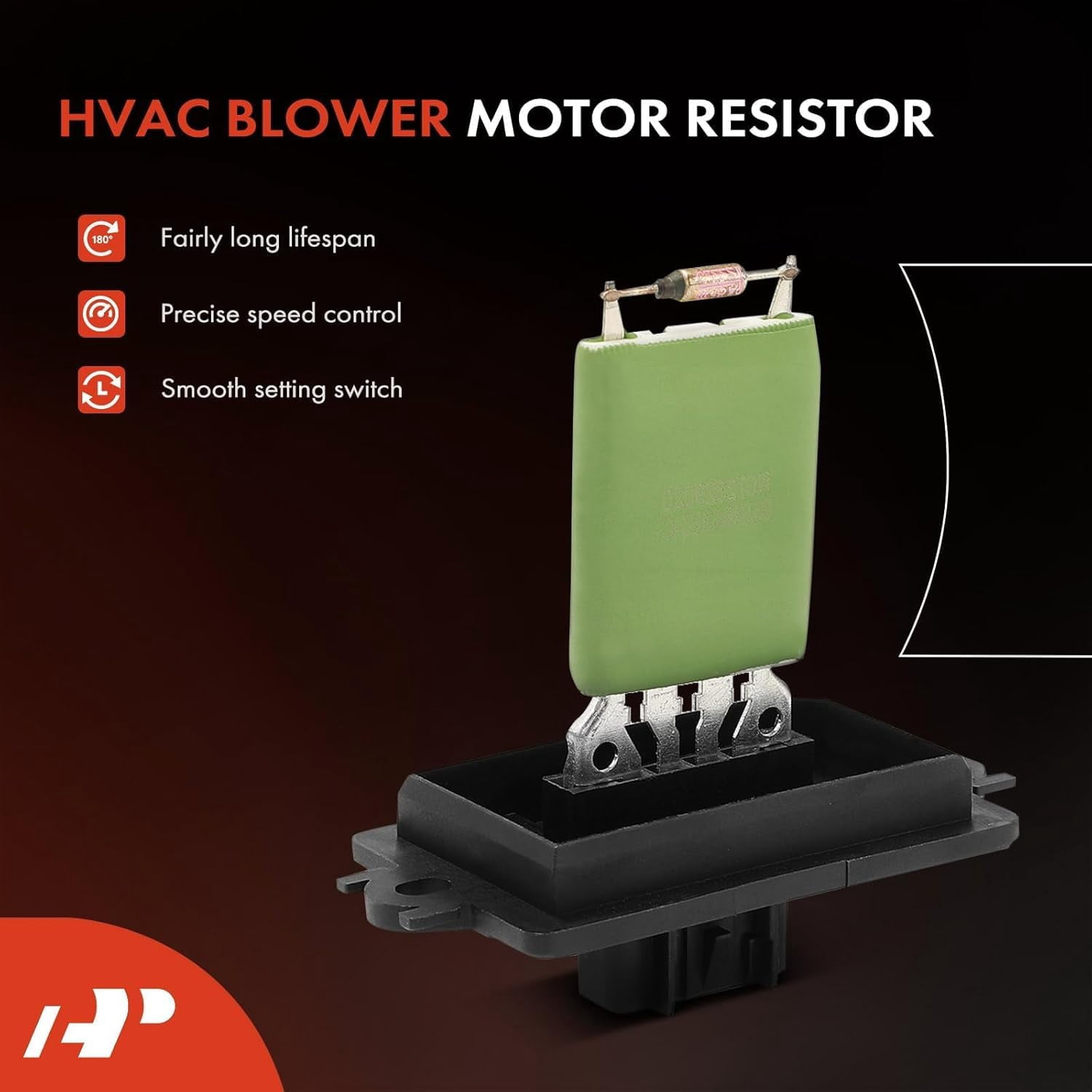A-Premium HVAC Blower Motor Resistor Compatible with Jeep WK Series Grand Cherokee, XK Series Commander, 2007-2008, Without Automatic Temperature Control, Replace# 68020227AA