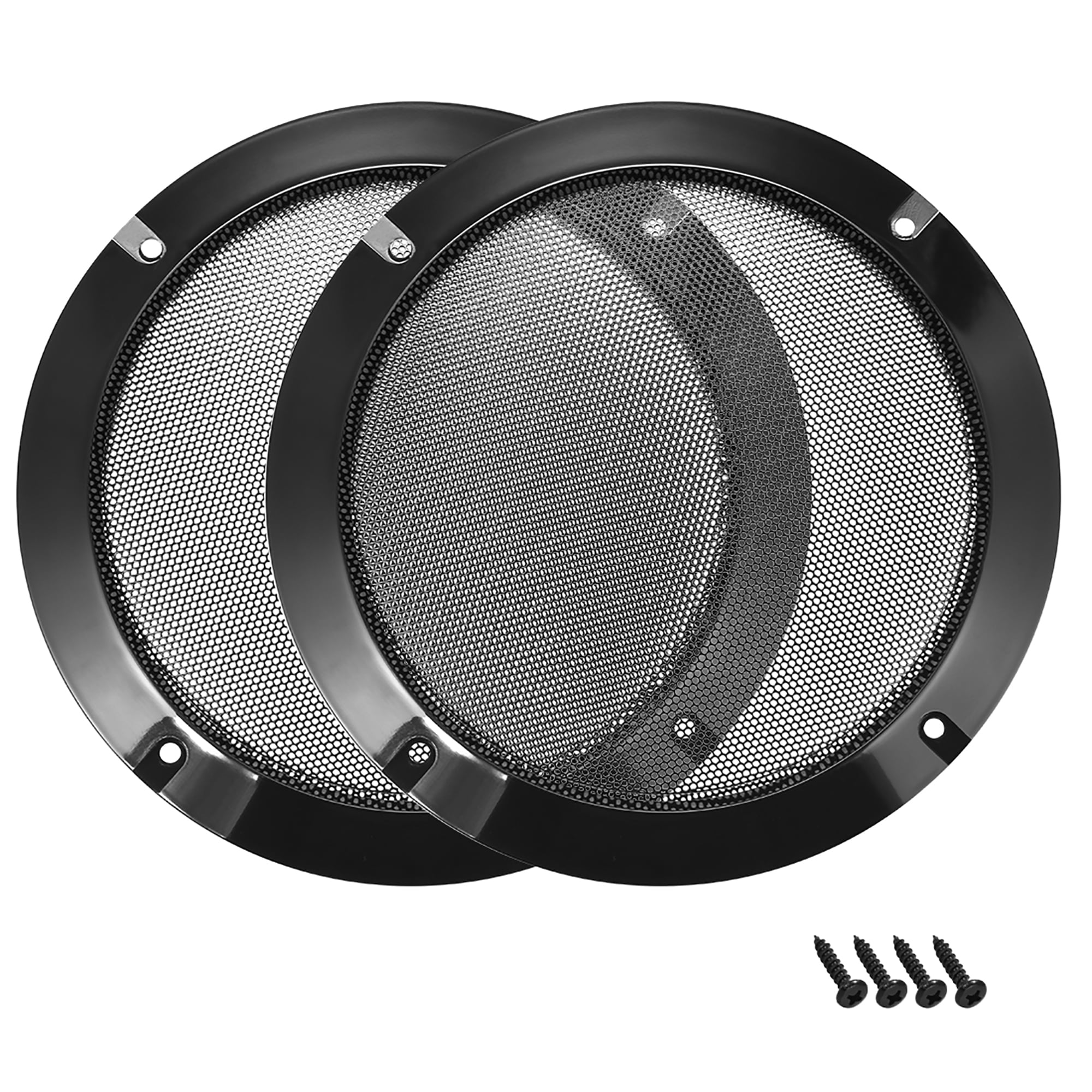 2 pcs 6.5" Speaker Grill Mesh Decorative Circle Woofer Guard Protector