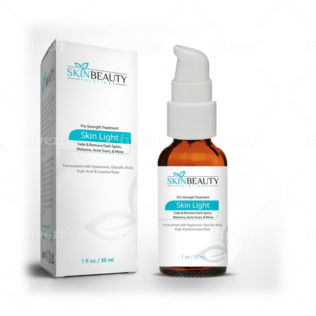 SKIN LIGHT- Hyaluronic and Kojic Acid Brightening Skin Serum-Treat Melasma and decrease the appearance of scars sun damage and dark spots.With Glycolic acid,Salicylic acid,MSM,Licorice Root Extract
