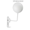 thumbnail image 1 of Soporte para casco de moto, colgador de ropa con ganchos para sombreros montados en la pared (blanco, 2 uds.) Likrtyny Libre de BPA, 1 of 8
