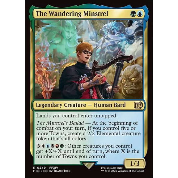 MtG Final Fantasy Rare The Wandering Minstrel #249